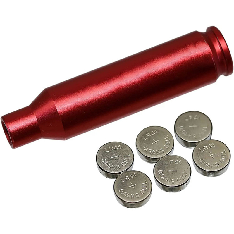 6.5CREEDMOOR Bore Sighter Laser Red Dot Cartridge Laserhål Sighter med 2 uppsättningar batterier