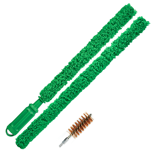 Flockande fiber (syntet) hagelgevärsrengöring vill ha med bekvämt handtag. 12/16Ga eller 20Ga. 2st förpackning, 930 mm arbetslängd.