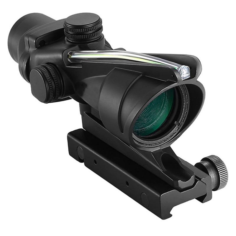 Jaktkikarsikte ACOG 4X32 Fibersikte Optik Grön Belyst Redticle Airsoft ACOG Kikarsikte 4x32 ACOG