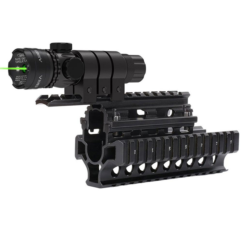 Taktisk utomhusjakt skytte Gevär Pistol Glock Picatinny Rail Mount Green Dot Sikte lasersikte för pistol