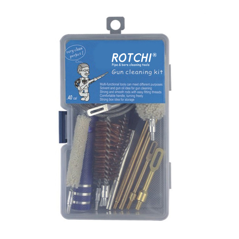 Universal Gun Cleaning Kit Plastlåda packad